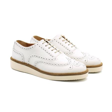 Женские оксфорды брогированные Clarks Baille Brogue 26157412, белые Женские оксфорды брогированные Clarks Baille Brogue 26157412, белые
