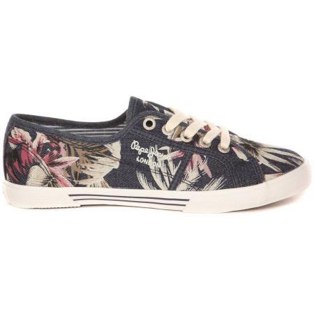 Женские кеды Pepe Jeans London ABERLADY DENIM PALM PLS30694, синие