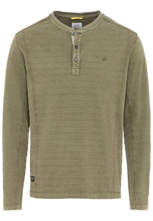 Мужской джемпер Camel Active Henley 1/1 Arm 409675-8T11, оливковый