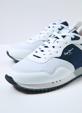 Мужские кроссовки Pepe Jeans London LONDON ONE ROAD M PMS30821, белые