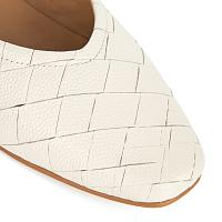 44405128-1000 - Женские балетки Bugatti, белые  44405128-1000 - Женские балетки Bugatti, белые