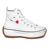 KAYA MID FLY B53-3732-02 - Женские высокие кеды British Knights, белые