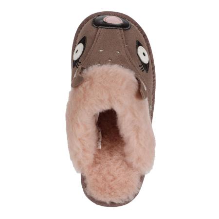 Детские тапочки EMU Australia Doe Slipper K12736, коричневые