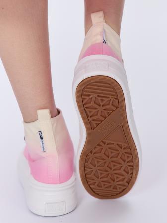 Женские высокие кеды British Knights KAYA FLOW MID B51-3736-02, розовые