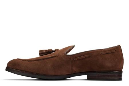 Мужские лоферы Clarks CitiStrideSlip 26160097, коричневые