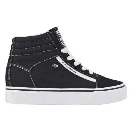 Женские высокие кеды British Knights MACK MID PLATFORM B48-3715-01, черные