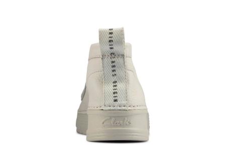 Женские высокие кеды Clarks OriginWallabee 26157268, белые