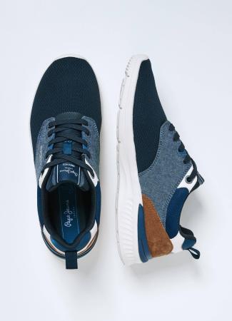 Мужские кроссовки Pepe Jeans London JAY PRO CHAMBRAY s_PMS30796, синие
