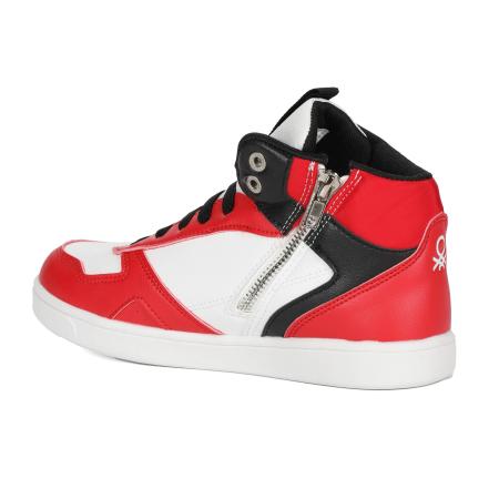 Детские высокие кроссовки United Colors of Benetton FRANKLIN MID BTK314110, красные