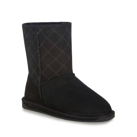 Женские полусапоги из овчины (угги) EMU Australia Stinger Lo Quilted W12068, черные Женские полусапоги из овчины (угги) EMU Australia Stinger Lo Quilted W12068, черные