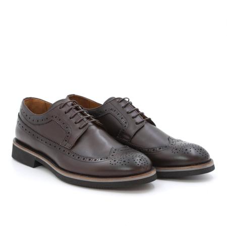 Мужские дерби брогированные Bugatti E3805-140, коричневые
