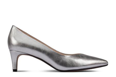 Женские туфли-лодочки Clarks Laina55 Court2 26151482, серебряные