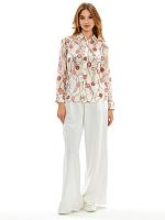 SAILING PRINT COT SILK SHIRT 4320184 - SAILING PRINT COT SILK SHIRT 4320184