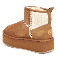 Stingers Stinger Knit Flatform W13143 - Женские угги EMU Australia, бежевые Stingers Stinger Knit Flatform W13143 - Женские угги EMU Australia, бежевые