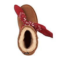 Sheepskin Fashion Sharky Mini Bandana W13199 - Женские полусапоги из овчины (угги) EMU Australia, коричневые Sheepskin Fashion Sharky Mini Bandana W13199 - Женские полусапоги из овчины (угги) EMU Australia, коричневые