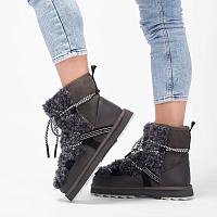 Sheepskin Fashion Blurred Teddy W13196 - Женские снегоходы EMU Australia, серые