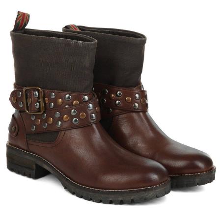 Женские полусапоги Pepe Jeans London HELEN STRAPS PLS50239, коричневые