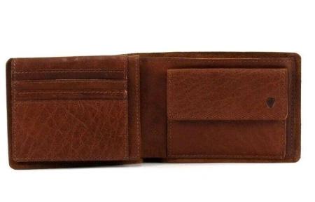 Мужское портмоне Strellson Bags Edwyn BillFold H6 4010000219, коньячное