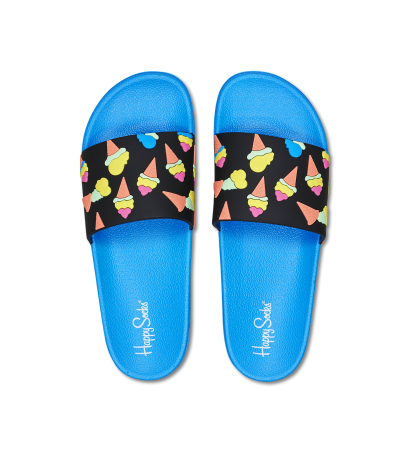 Сланцы Happy socks shoes Pool Slider Ice Cream ICE114, Сланцы Happy socks shoes Pool Slider Ice Cream ICE114,