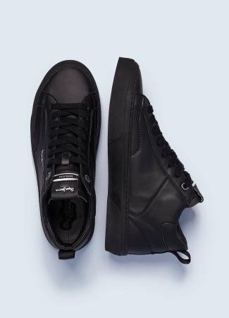 Мужские высокие кеды Pepe Jeans London YOGI ORIGINAL BOOT PMS30789, черные