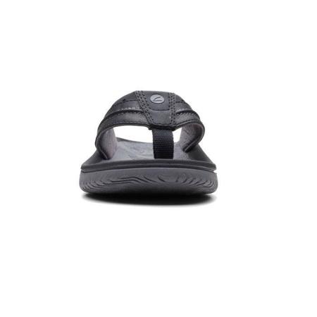 Мужские вьетнамки Clarks Wesley Post 26164871, черные