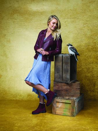 Женские челси EMU Australia Pioneer W11292, бордовые