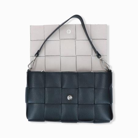 Женская сумка на плечо Charlotte DONNA INPELLE INTRECCIO INTR0336NERO, черная