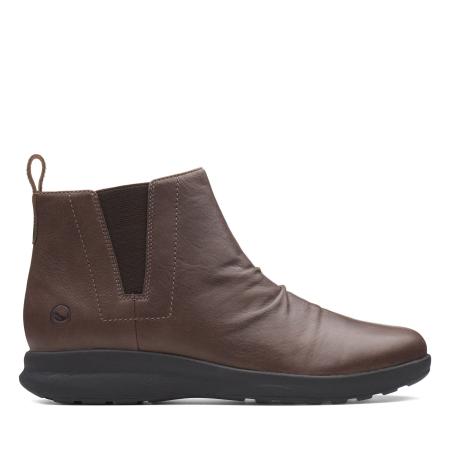 Женские челси Clarks Un Adorn Mid 26136862, коричневые