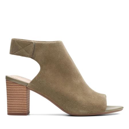 Женские босоножки Clarks Deva Bell 26140003, оливковые