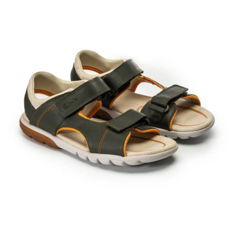 Детские сандалии Clarks Rocco Wave Y 26149042, хаки