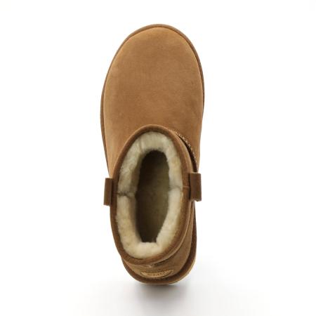 Женские ботинки из овчины (угги) EMU Australia Foy Flatform Micro W13073, коричневые