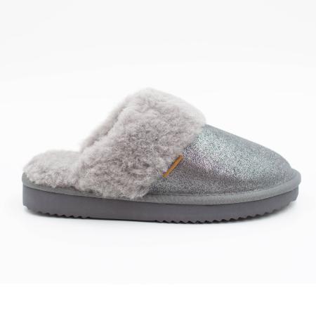 Женские тапочки EMU Ridge SMU Harper Metallic RW11485, серебряные