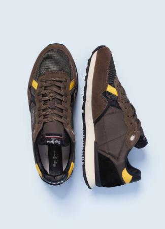 Мужские кроссовки Pepe Jeans London BRITT MAN URBAN PMS30754, хаки Мужские кроссовки Pepe Jeans London BRITT MAN URBAN PMS30754, хаки