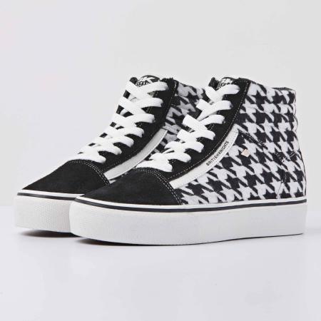 Женские высокие кеды British Knights MACK MID PLATFORM B48-3716-02, черные