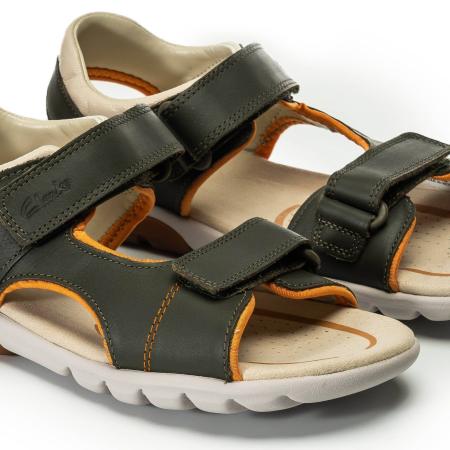 Детские сандалии Clarks Rocco Wave Y 26149042, хаки
