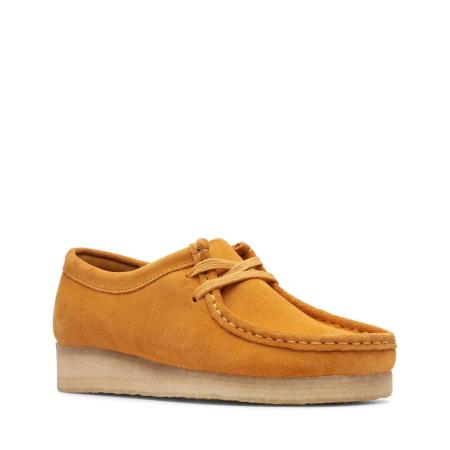 Женские полуботинки Clarks Wallabee. 26139129, желтые