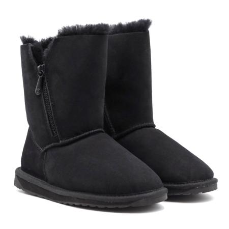 Женские полусапоги из овчины (угги) EMU Australia Ankaa W12615, черные