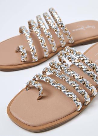 Женские сланцы Pepe Jeans London IRMA FOLK s_PLS90556, серебряные