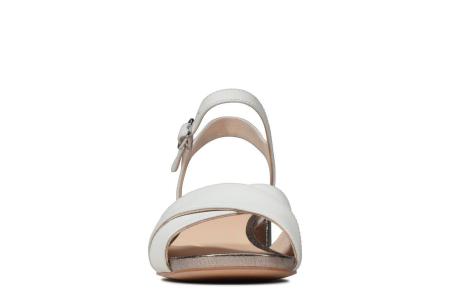 Женские босоножки Clarks Sheer35 Strap 26148425, белые Женские босоножки Clarks Sheer35 Strap 26148425, белые