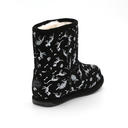 Детские угги EMU Australia Reflective Dino Brumby K12948, черные