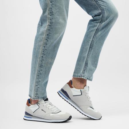 Мужские кроссовки GAS ALBA MIX GAM513600, белые