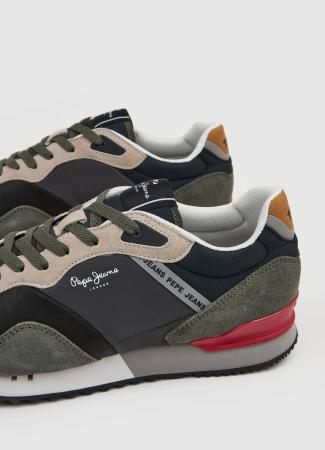 Мужские кроссовки Pepe Jeans London LONDON ONE COVER M PMS30872, хаки