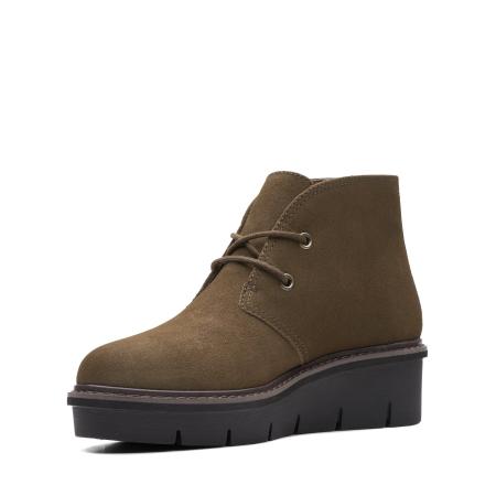 Женские ботинки Clarks Airabell Ankle 26163835, оливковые