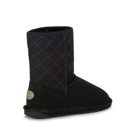 Женские полусапоги из овчины (угги) EMU Australia Stinger Lo Quilted W12068, черные Женские полусапоги из овчины (угги) EMU Australia Stinger Lo Quilted W12068, черные