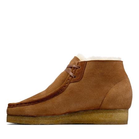 Женские ботинки Clarks Wallabee Boot. 26162498, коричневые Женские ботинки Clarks Wallabee Boot. 26162498, коричневые