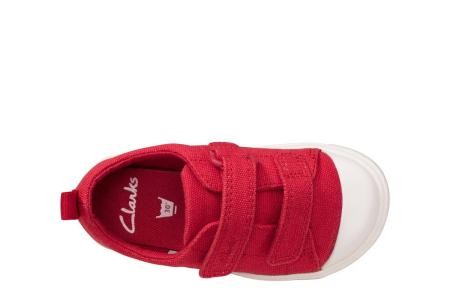 Детские кеды Clarks City Bright T 26149092, красные