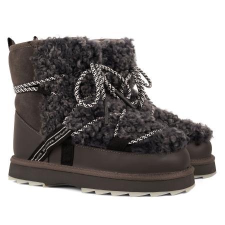 Женские снегоходы EMU Australia Sheepskin Fashion Blurred Teddy W13196, серые