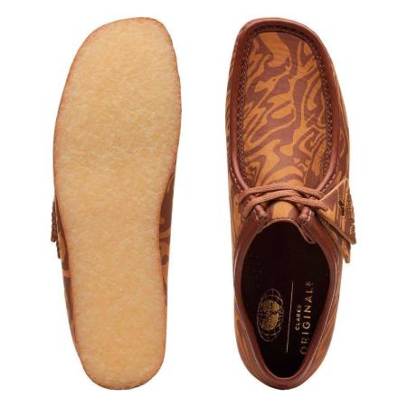 Мужские полуботинки Clarks WallabeeWW Lo 26147073, коричневые