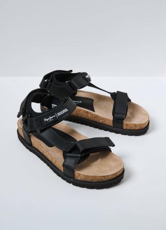 Мужские сандалии Pepe Jeans London URBAN SANDAL CORK PMS90094, черные