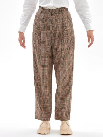 CHECK HW PLEATED PANT 4150201